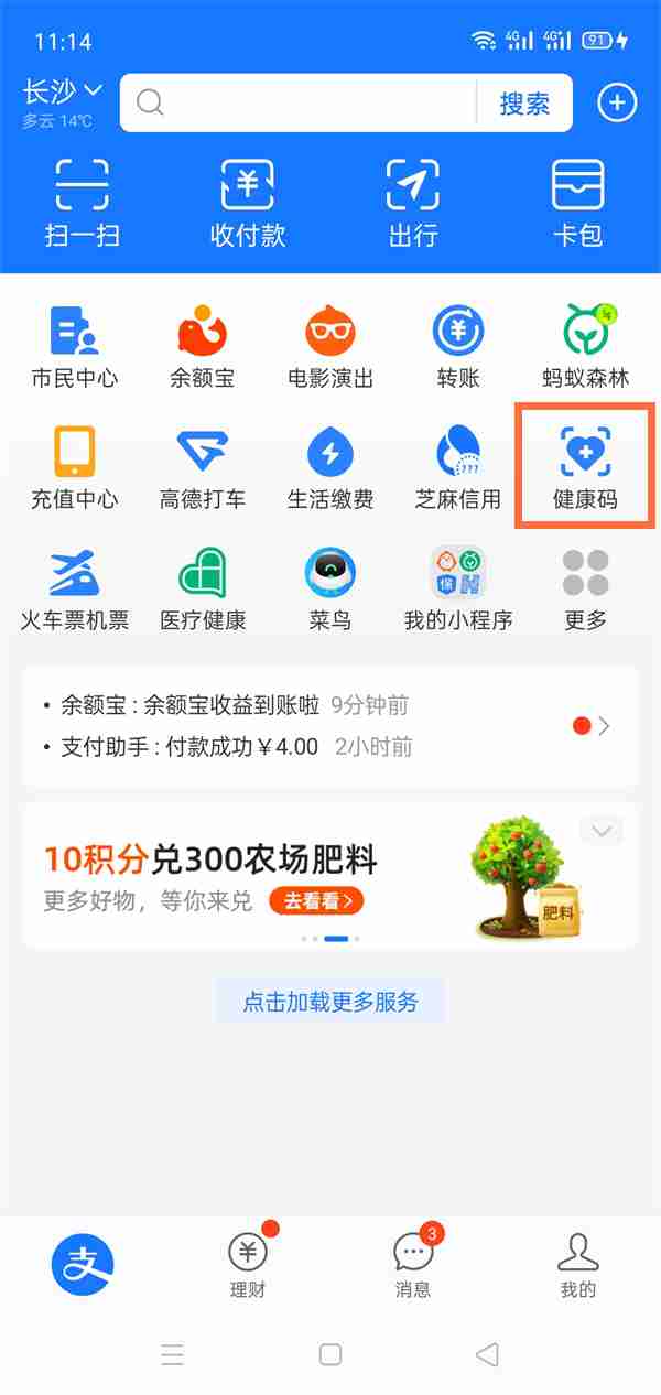支付宝健康码全名怎么显示
