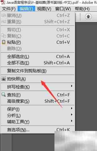 Adobe Reader快照拍摄技巧