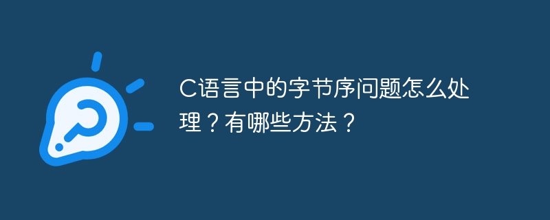 C语言中的字节序问题怎么处理?有哪些方法?