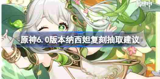 原神6.0版本纳西妲复刻要不要抽-原神6.0版本纳西妲复刻抽取建议