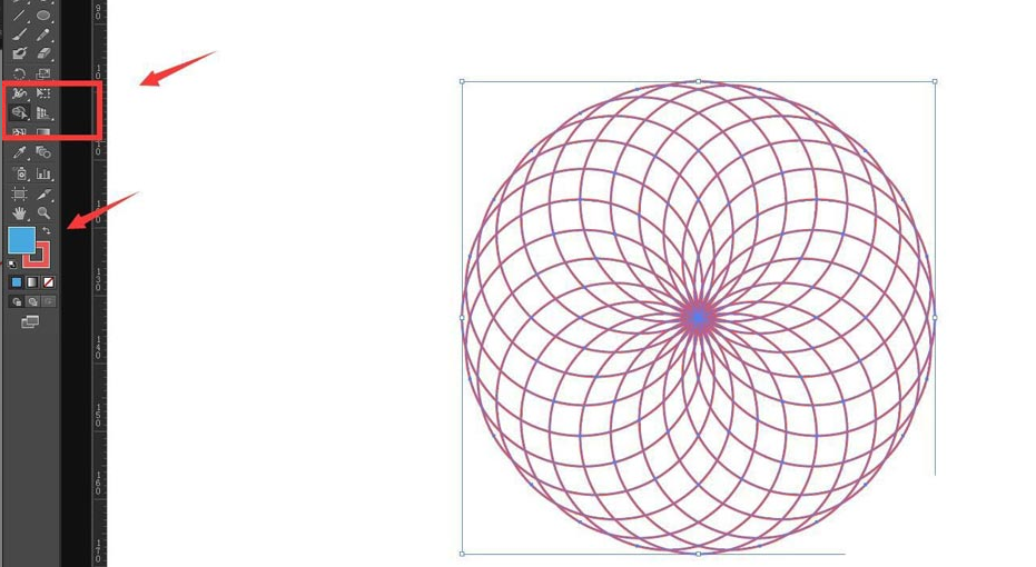 ai怎么制作海浪logo图标