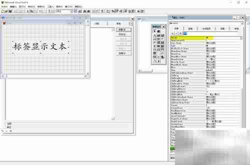 VF6.0标签控件文本显示