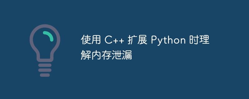 使用 C++ 扩展 Python 时理解内存泄漏