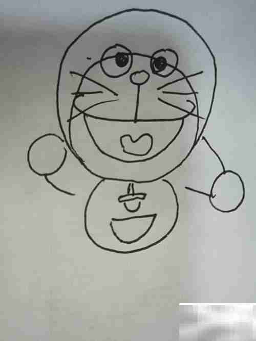 大眼睛叮当猫绘画教程