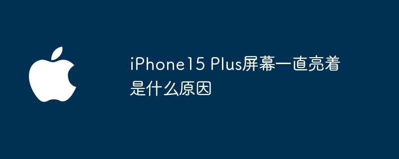 iPhone15 Plus屏幕一直亮着是什么原因