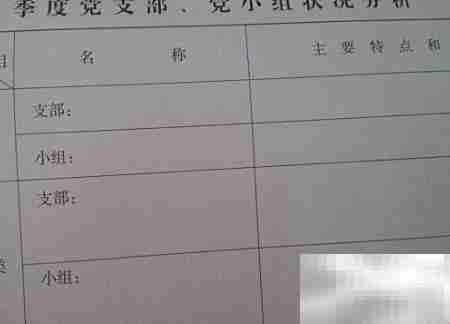 党支部手册填写规范