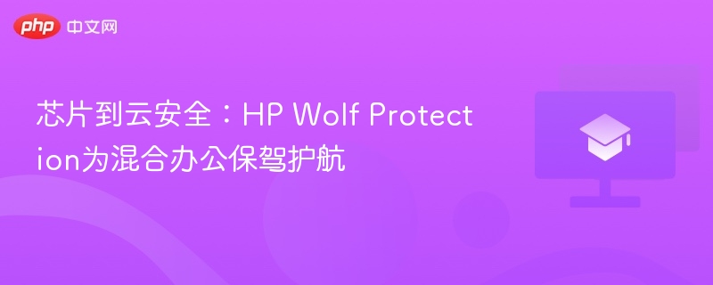 芯片到云安全：HP Wolf Protection为混合办公保驾护航