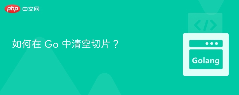 如何在 Go 中清空切片？