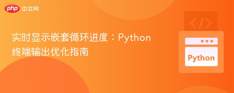 实时显示嵌套循环进度：Python 终端输出优化指南