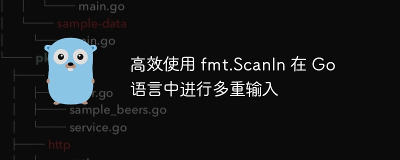 高效使用 fmt.Scanln 在 Go 语言中进行多重输入