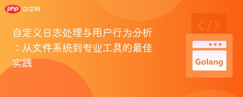 自定义日志处理与用户行为分析：从文件系统到专业工具的最佳实践