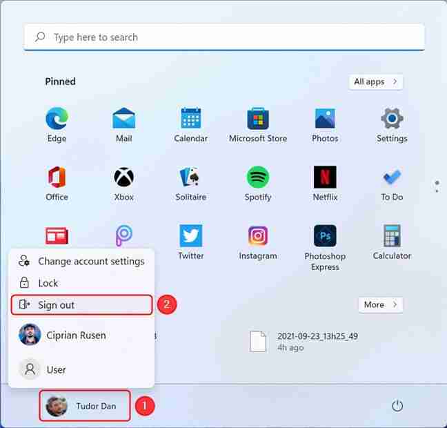 微软Win11 Beta 预览版“注销”按钮被隐藏:需打开 Microsoft 36