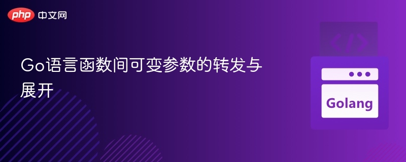 Go语言可变参数传递与展开技巧