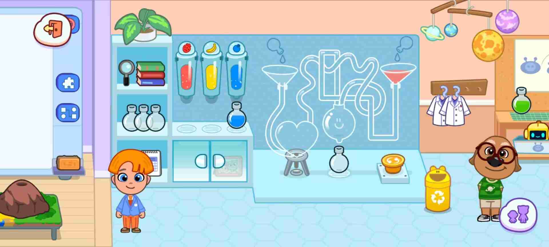 《汤姆猫小镇》学校场景探索玩法