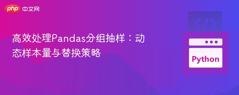 高效处理Pandas分组抽样：动态样本量与替换策略