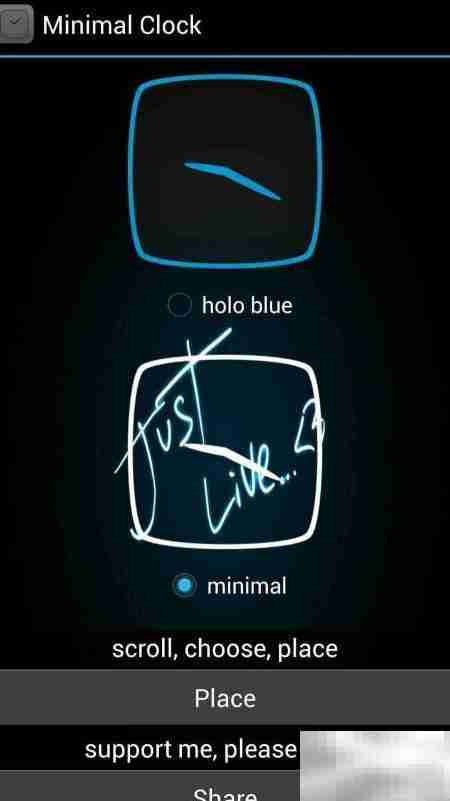 Minimal Clock：小巧桌面时钟插件