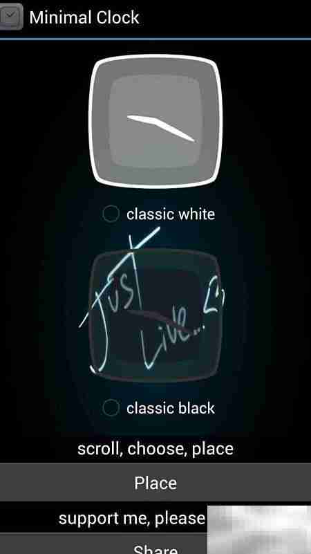 Minimal Clock：小巧桌面时钟插件