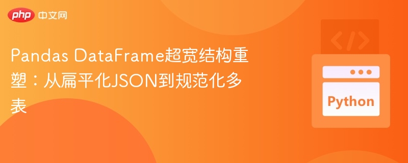 Pandas超宽结构重塑：JSON转多表技巧