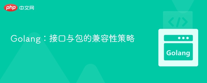 Golang接口与包兼容性解析
