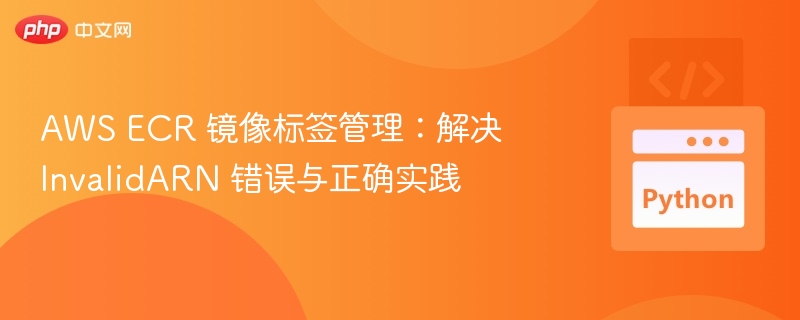 AWS ECR镜像标签管理：解决InvalidARN问题与技巧