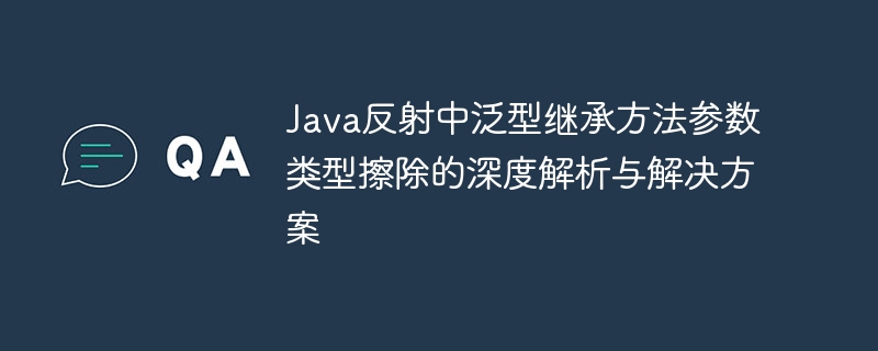 Java反射泛型参数类型擦除解析与应对方法