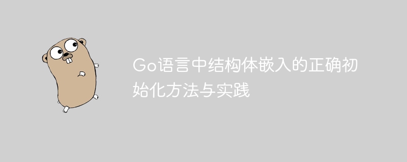Go结构体嵌入初始化方法与技巧