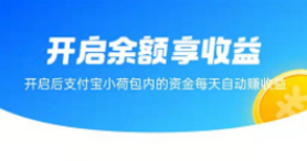 支付宝小荷包余额享收益功能怎么开启