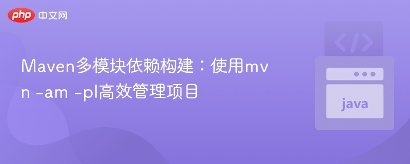 Maven多模块构建：mvn -am -pl高效管理项目