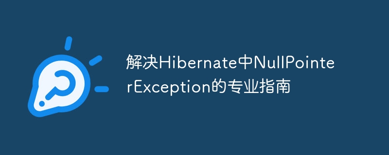 Hibernate空指针问题解决全攻略