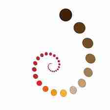 ai如何绘制彩色渐变螺旋图标