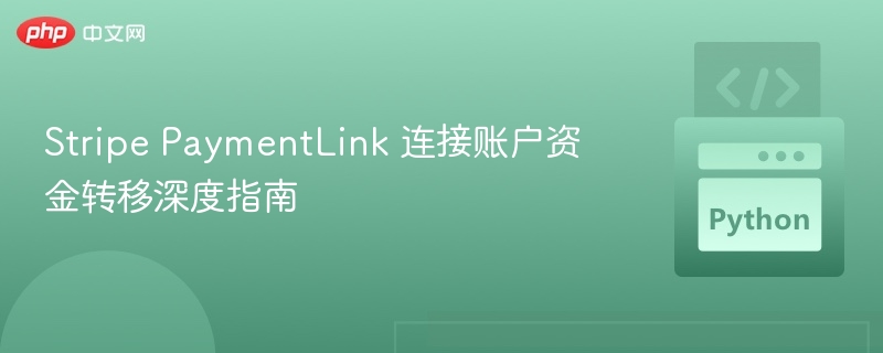 Stripe PaymentLink 资金转移全解析