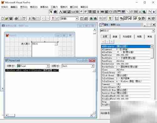 vf6.0表单显示文本内容