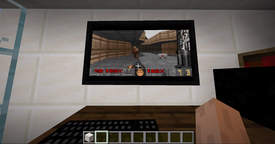 真·我的世界！在游戏中组建Windows 95电脑，还能玩Doom游戏