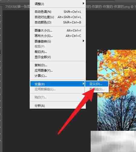Photoshop变量可见性设置方法