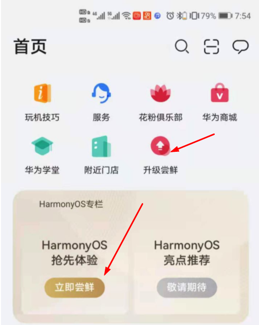 P40和P40Pro如何在我的华为当中如何升级鸿蒙系统
