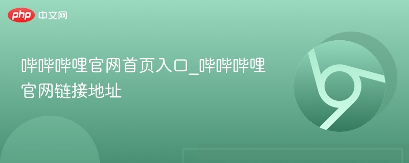 哔哔哔哩官网首页入口_哔哔哔哩官网链接地址