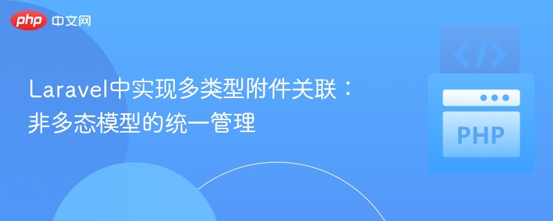 Laravel多附件关联管理方法