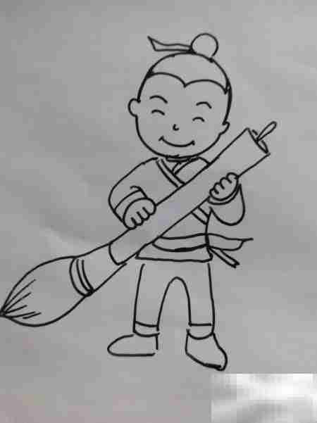 神笔马良简笔画教程