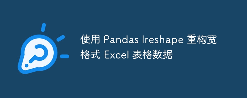 Pandas lreshape重构Excel宽表数据方法