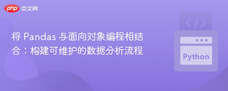 Pandas与面向对象结合，打造可维护分析流程