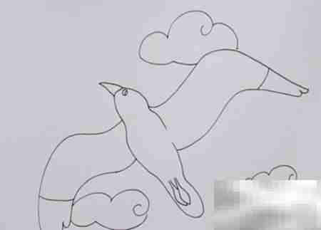 海鸥简笔画教程