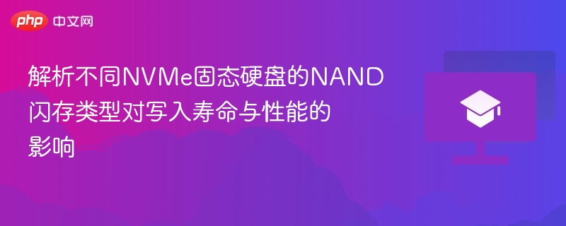 解析不同NVMe固态硬盘的NAND闪存类型对写入寿命与性能的影响