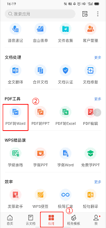 WPS手机端如何将PDF转Word