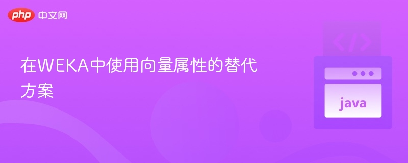 在WEKA中使用向量属性的替代方案