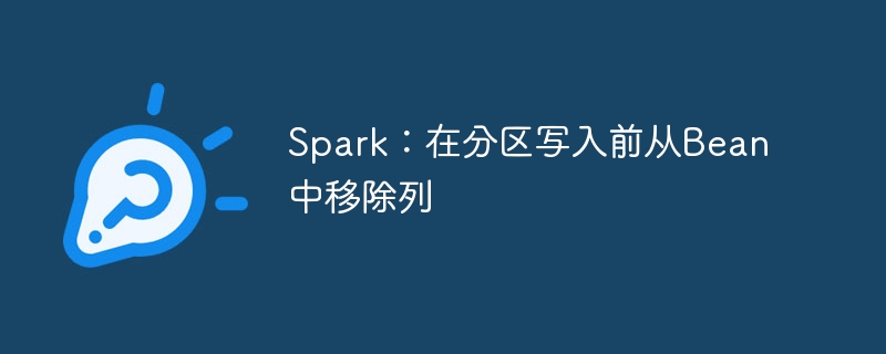Spark：写入前移除Bean列技巧