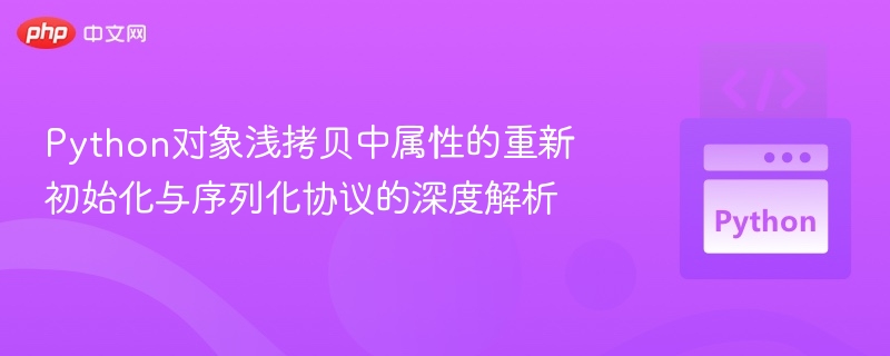 Python对象浅拷贝属性与序列化解析