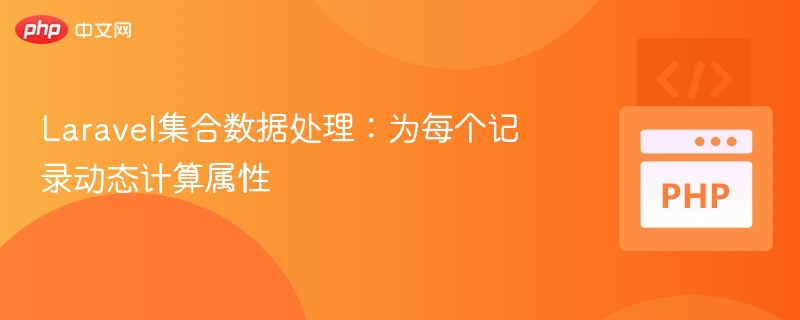 Laravel集合动态计算属性方法