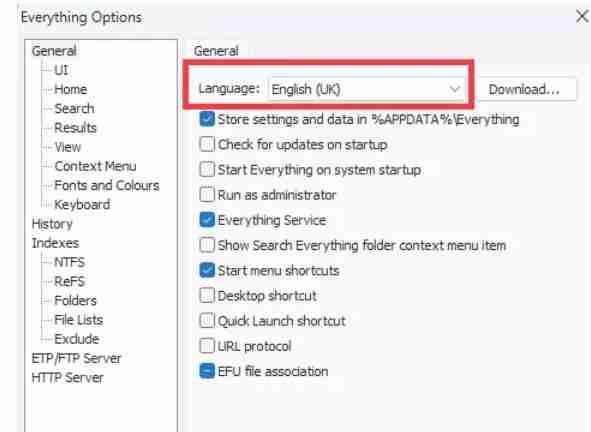EveryThing怎么设置成中文-EveryThing设置成中文的方法
