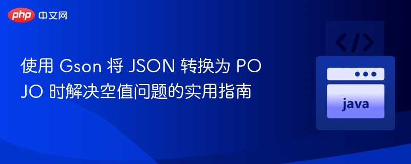 Gson处理JSON空值的实用方法指南