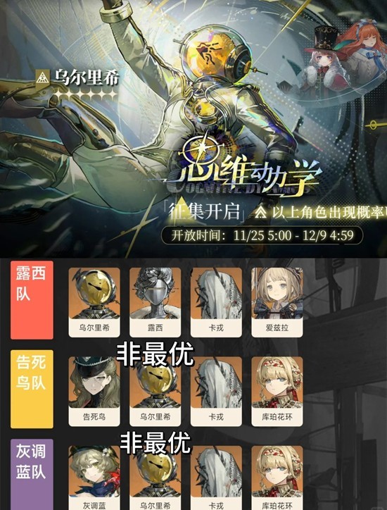 《重返未来:1999》乌尔里希复刻抽取建议